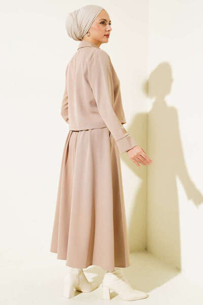 VOLT CLOTHİNG Γυναικεία διπλή φούστα με φερμουάρ