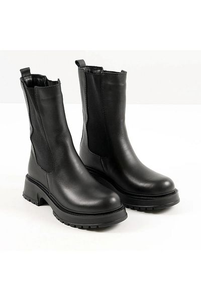 Bulls & Gulls Genuine Leather Rubber Sole Chelsea Women's Boots