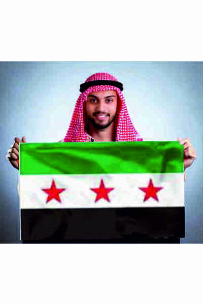 Alpaka Yeni Suriye Bayrağı 70x105 Cm
