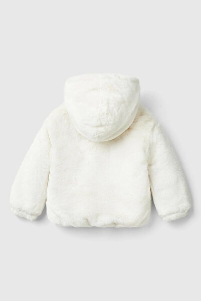 Benetton Kız Bebek Mont - Krem