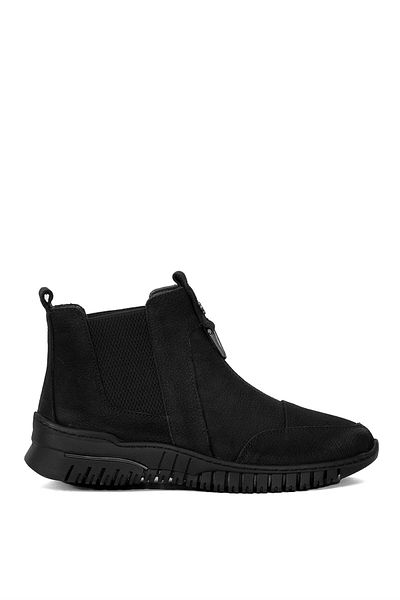 Ayakkabı Fuarı Elite Btnat1453N - Black Genuine Leather Women's Chelsea Boots