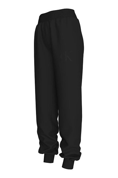 Calvin Klein Dámské tepláky CK RAISED Jogger s embosovaným logem – černé