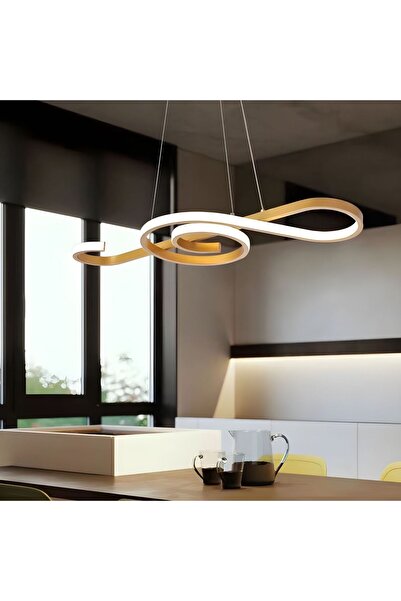 Lambadar Nota Model Modern Sarkıt Led Beyaz Işık Ultra Power Led Avize Salon Mutfak Oda Hol Ledli Avize