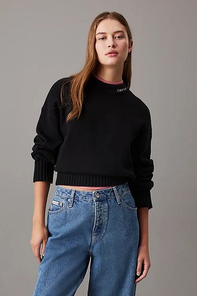 Calvin Klein Women's Logo Embro Sweatshirt