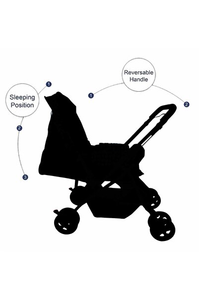 Mamalove Premium 0-3 year old stroller with reversible handle and lightweight canopy