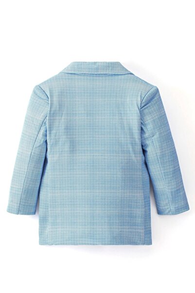 Babyhug Babyhug Full Sleeves Party Wear Blazer - Blue