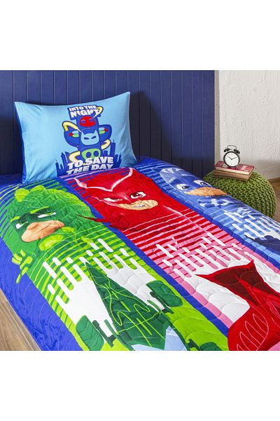 Taç Crown Licensed Pj Masks Power up Single Bed Cover