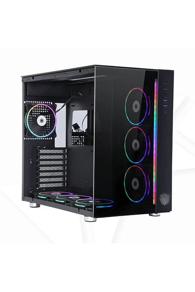 ASA ODYSSEY Black with 7 ARGB Fans Mid-Tower Case