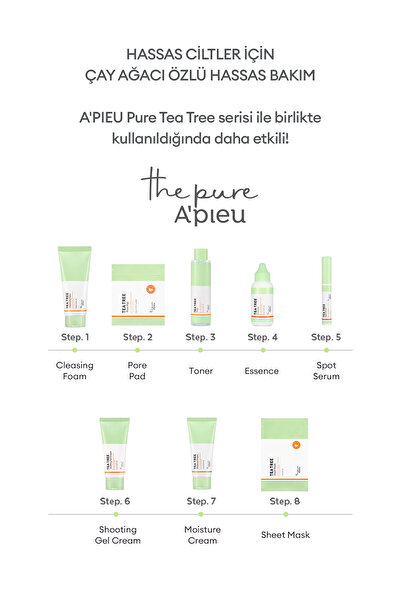 Missha Yağlanma ve Akneye Eğilimli Ciltler İçin Nemlendirici Esans A'PIEU The Pure Tea Tree Essence