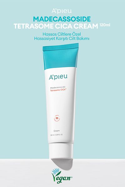 Missha A'PIEU Madecassoside Tetrasome Cica Cream - 120ml for Sensitive and Damaged Skin