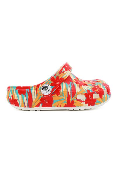 SAPS Floral All Over Printed Slip On Clogs - Multi Color