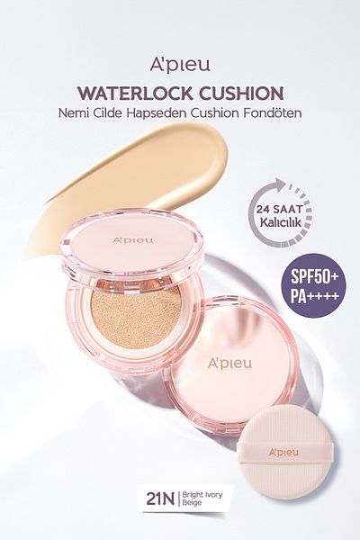 Missha A'Pieu Waterlock Humidifier Cushion - Lasting 24 Hours, with Essence, Spf50+/Pa++++ (21N)