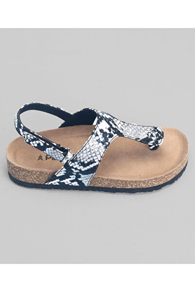 Pine kids Casual Wear Sandals with Velcro Belt Closure - Silver