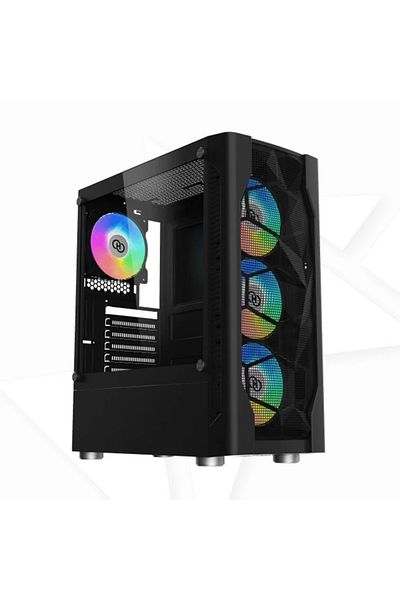 HighEnd High End PRESUS ATX 4 ARGB Fan Case Black