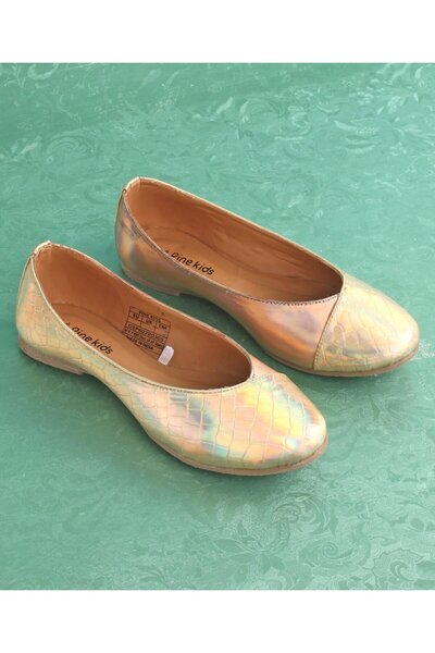 Pine kids Slip On Textured Bellies - Golden