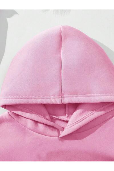 EVIus Σετ φόρμας με κουκούλα 100% βαμβακερή ολόσωμη χειμερινή φόρμα