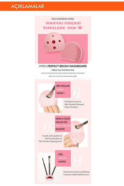 Missha Silicone Brush for Cleaning and Makeup - Perfect Brush Washboard