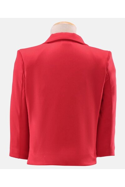 Babyhug Babyhug Full Sleeves Stretch Fit Party Suit Bow - Red & Black