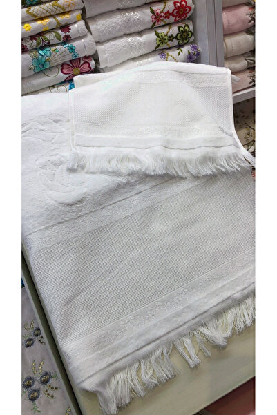 Fiesta White Soft Etamine Embroidered Girl's Towel Set