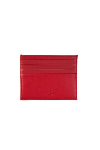 Desa Lonnen Red Women's Leather Card Holder