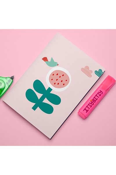 itsybitsy دفتر ملاحظات مقاس 15x21، ورنيش، 40 ورقة - سلسلة أموليت