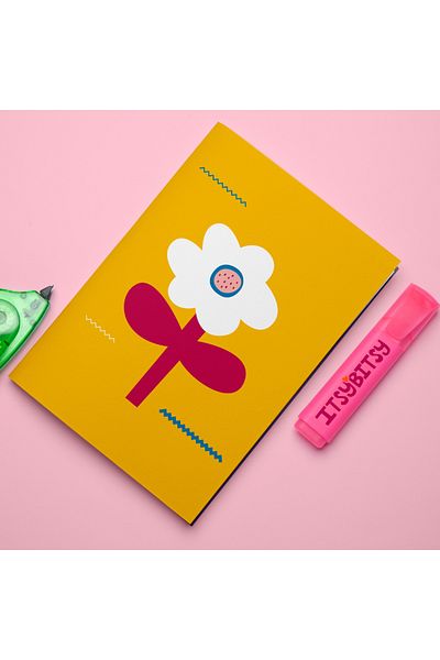 itsybitsy دفتر ملاحظات منقط مقاس 15 × 21 ورقة 40 ورقة - سلسلة زهور كبيرة