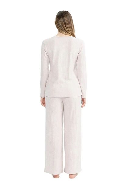 U.S. Polo Assn. LICENȚĂ POLO SUA ȚESătură moale țesătură cu mânecă lungă Costum de pijama pentru femei