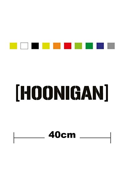 Generic Brand ملصق ملصق أحادي اللون من العلامة التجارية Hoonigan Sponsor