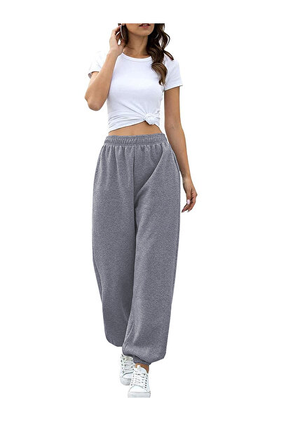 twentyone - Kadın Gri Iki Iplik Beli Lastikli Eşofman Altı