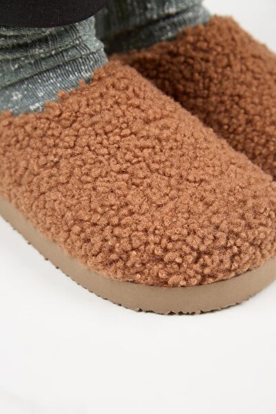 Manijero (Orlina) Women's Tedy Sabo Platform Tan Slippers