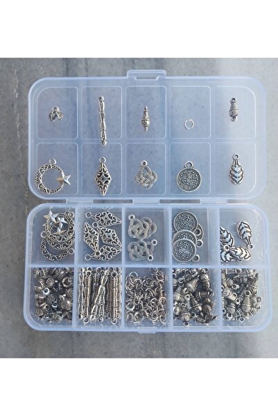 THAD Σετ μεταλλικών υλικών για την κατασκευή φούντας χάντρες προσευχής μπορεί να κάνει 25 τεμάχια φούντα