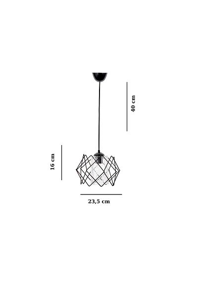 MHK Collection Modern Labyrinth Model Transparent Mica - Chandelier Living Room and Children's Room (3 Pcs)