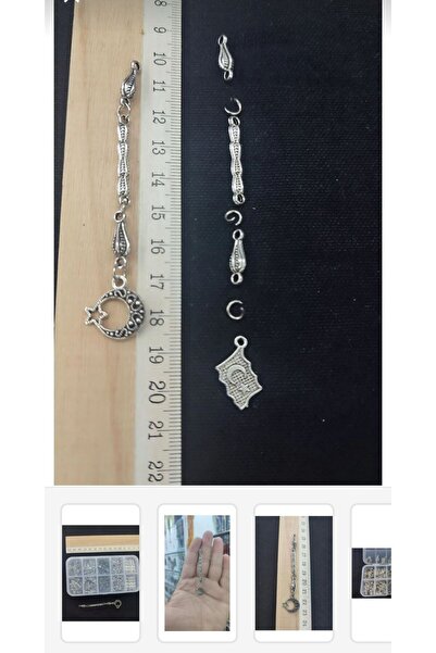 THAD Σετ μεταλλικών υλικών για την κατασκευή φούντας χάντρες προσευχής μπορεί να κάνει 25 τεμάχια φούντα