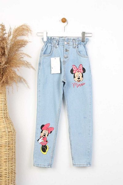 YİGİT BUTİK Yigit Boutique Minnie Printed Girls' Trousers