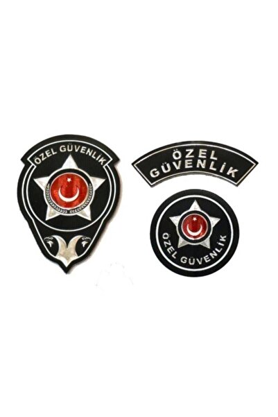 LEADER TRADE Moda Canel Yeni Model 3d Pvc Kamu Özel Güvenlik Arması Üçlü Takım Set