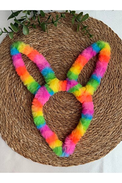 vikivin bebe Coroana pentru copii cu urechi de iepuraș colorate curcubeu