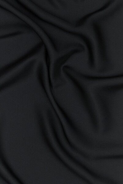 Vakko Plain Tivil Silk Scarf 40894-Black