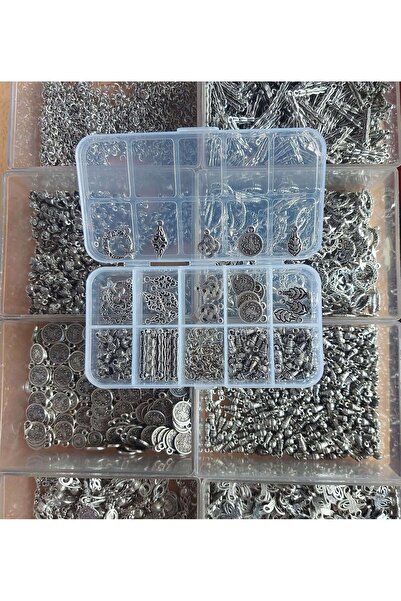 THAD Σετ μεταλλικών υλικών για την κατασκευή φούντας χάντρες προσευχής μπορεί να κάνει 25 τεμάχια φούντα