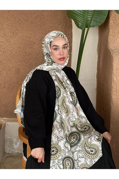 Modakaşmir Chintz Patterned Silky Shawl