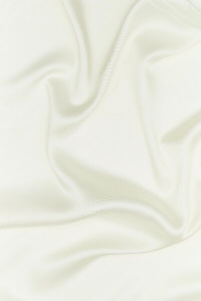 Vakko Plain Tivil Silk Scarf 40894-Ecru