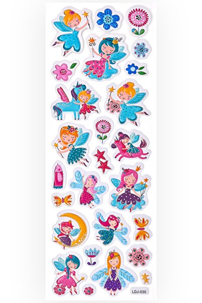 BP Tattoo Fairy Renkli Kız Çocuk Sticker Etiket Çıkartma Yapıştırma