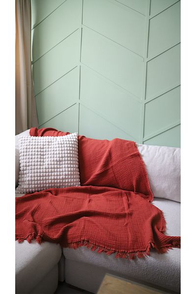AQUATOLIA Muslin Tv Blanket - Sofa Cover - Pike - 190/100