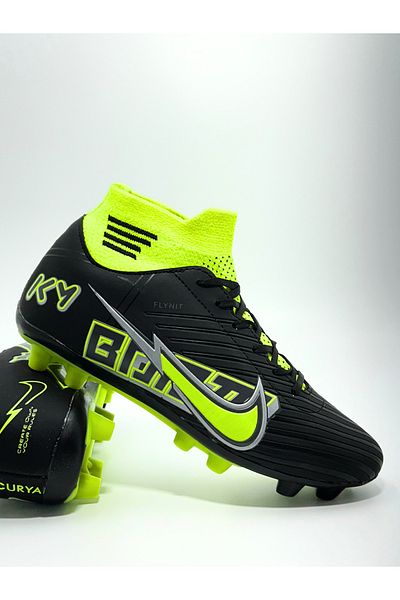 ZSHOES NEGRU GALBEN Fotbal Nou Sezon Cu șosete SWossh Astroturf Turf Field Cleats