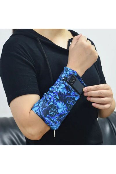 Bambus Home Running Phone Bag,Portable Outdoor Coin Storage Bag, Wrist Bag Wristband