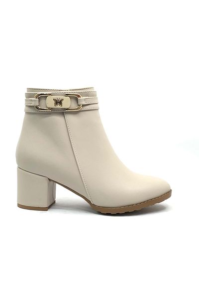 Kids Club Shoes Γυναικείες μπότες με τακούνι Feles με αγκράφα - TEN