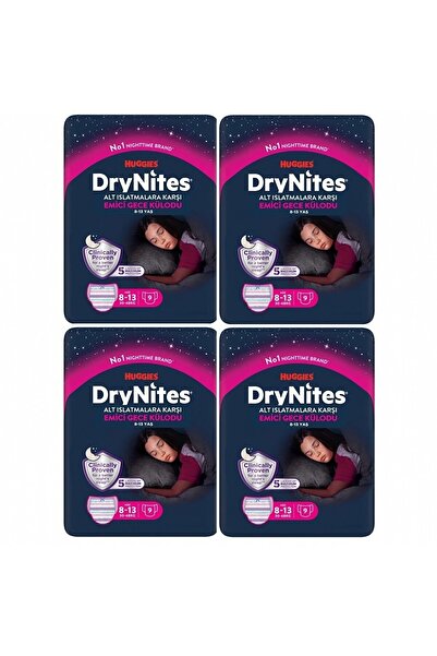 Huggies Drynites Kız Emici Gece Külodu 8-13 Yaş 30-48 Kg 36 Adet