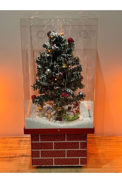 BENİMOLMALI Hareketli Noel Baba, Noel Hediyesi, Işıklı Müzikli, Müzik Kutusu,...