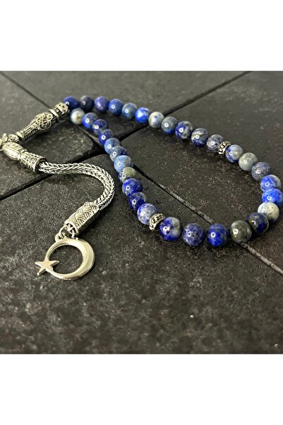 YILDIZ DOĞAL TAŞ SERTİFİKALI Lapis Lazuli 6mm 33lük Doğal Taş Tesbih