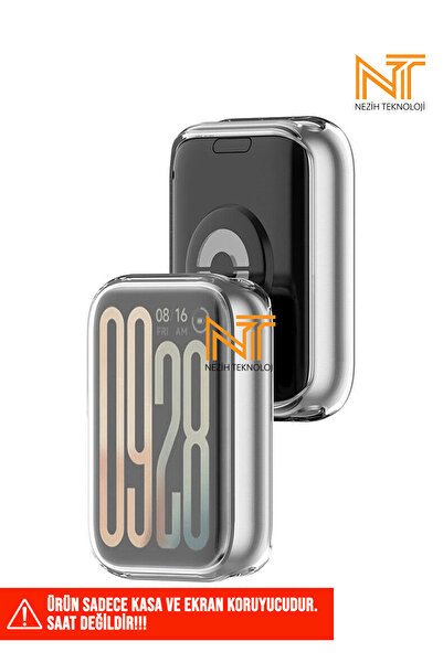 Nezih Case Xiaomi Mi Band 9 Pro A+ Kalite Şeffaf Yumuşak TPU Silikon Kasa ve Ekran Koruyucu