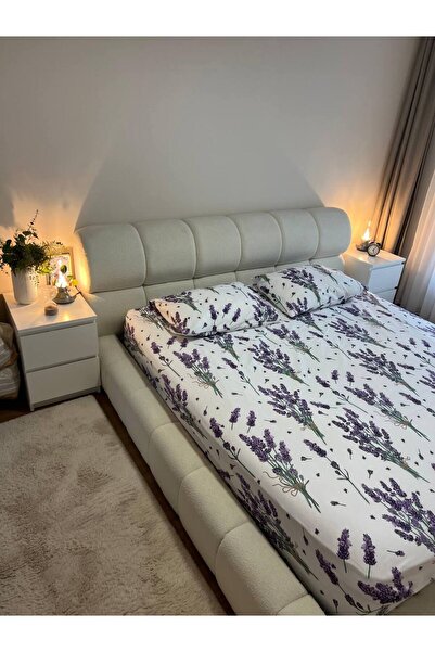 BAHİRA HOME Double - Fitted Sheet with Elastic and Pillow Cover